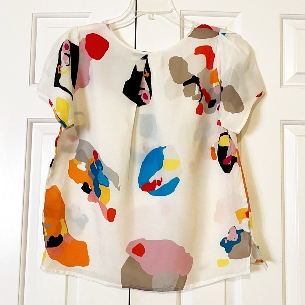 Objects Without Meaning "Francie" Mike Mills Print. 100% Japanese Cupro Top. - Picture 8 of 16